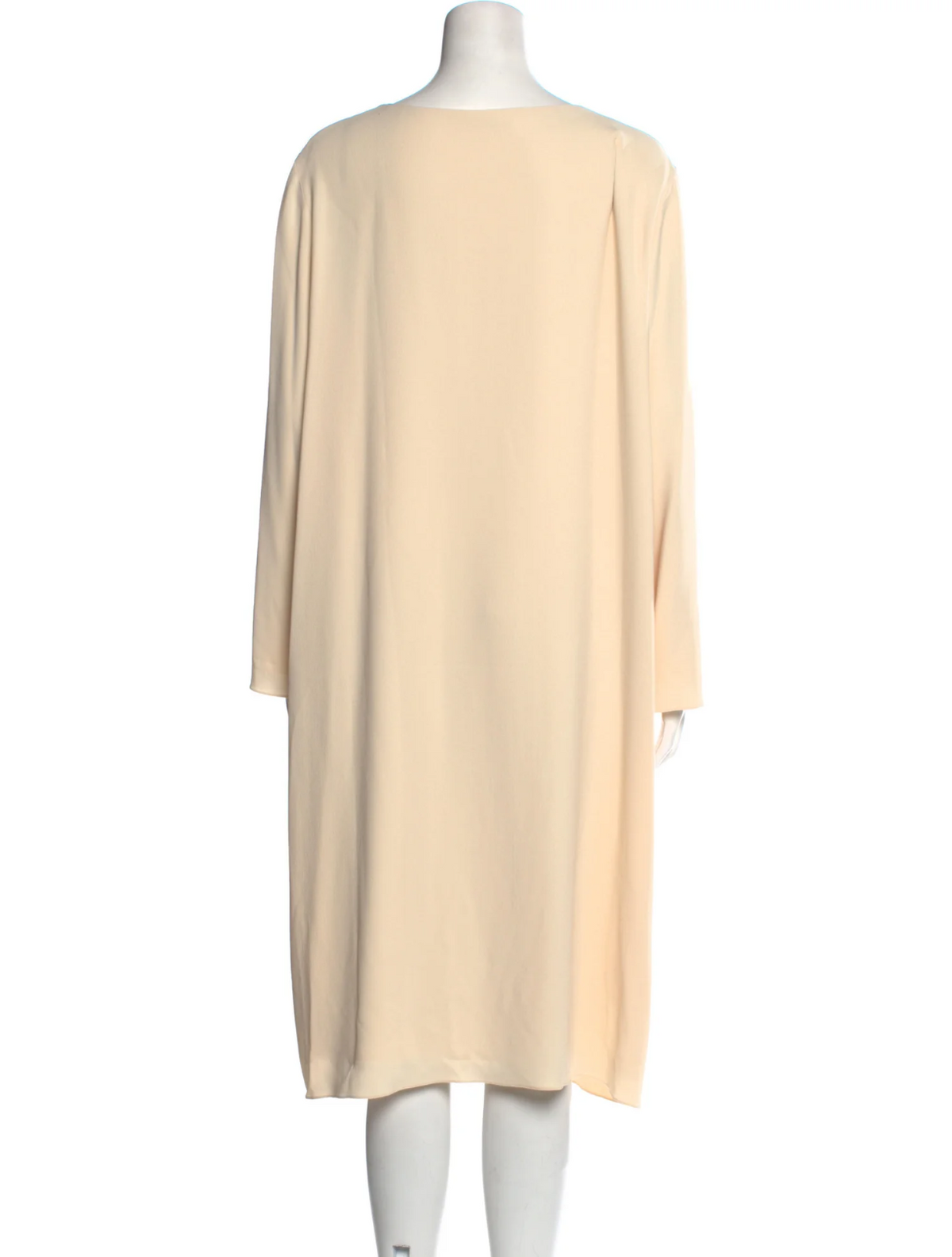 THE ROW crepe Larina tunic dress in cream Size US 14 XL ladies
