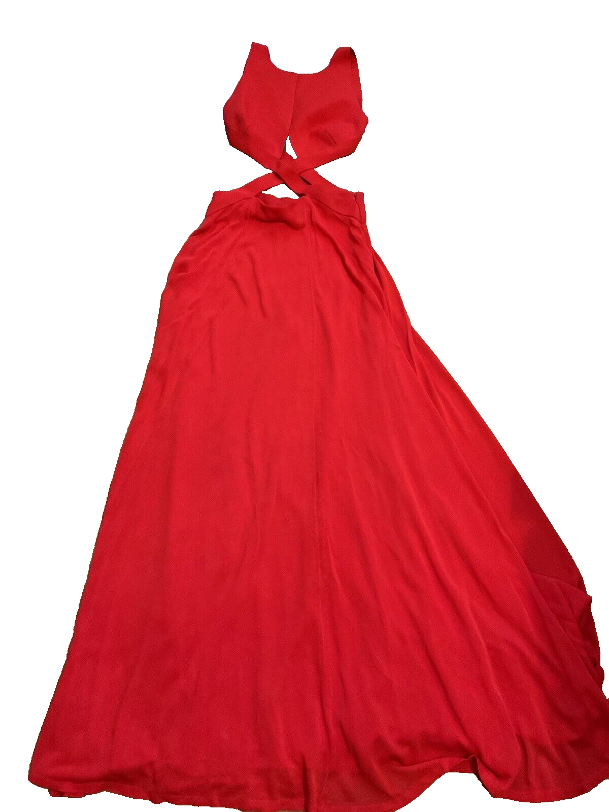 Ralph Lauren Collection Cut Out Red long maxi dress Size US 6 UK 10 ladies