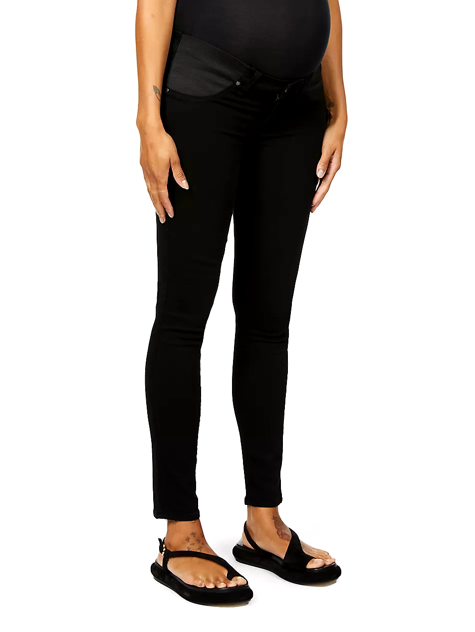 Paige Verdugo Ultra Skinny Maternity Jeans in Black Size 25 ladies