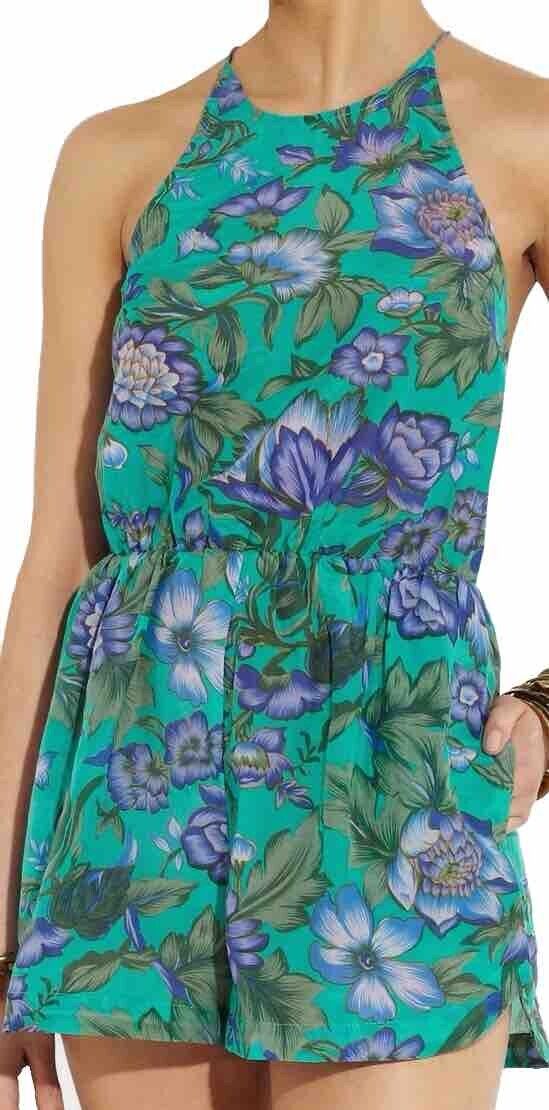 Zimmermann zimmermann Floral Silk & Cotton Romper Playsuit Size 0 XS ladies