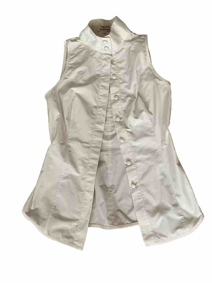 L'Wren Scott Beau Monde Mock Neck Sleeveless Blouse Size I 40 UK 8 US 4 S ladies