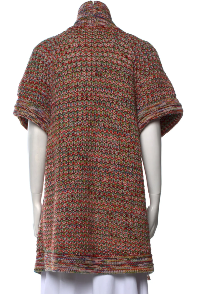 Chanel Runway Wool Tweed Knit Jacket / Coat / Cardigan Multiple colors F 46 US14 ladies