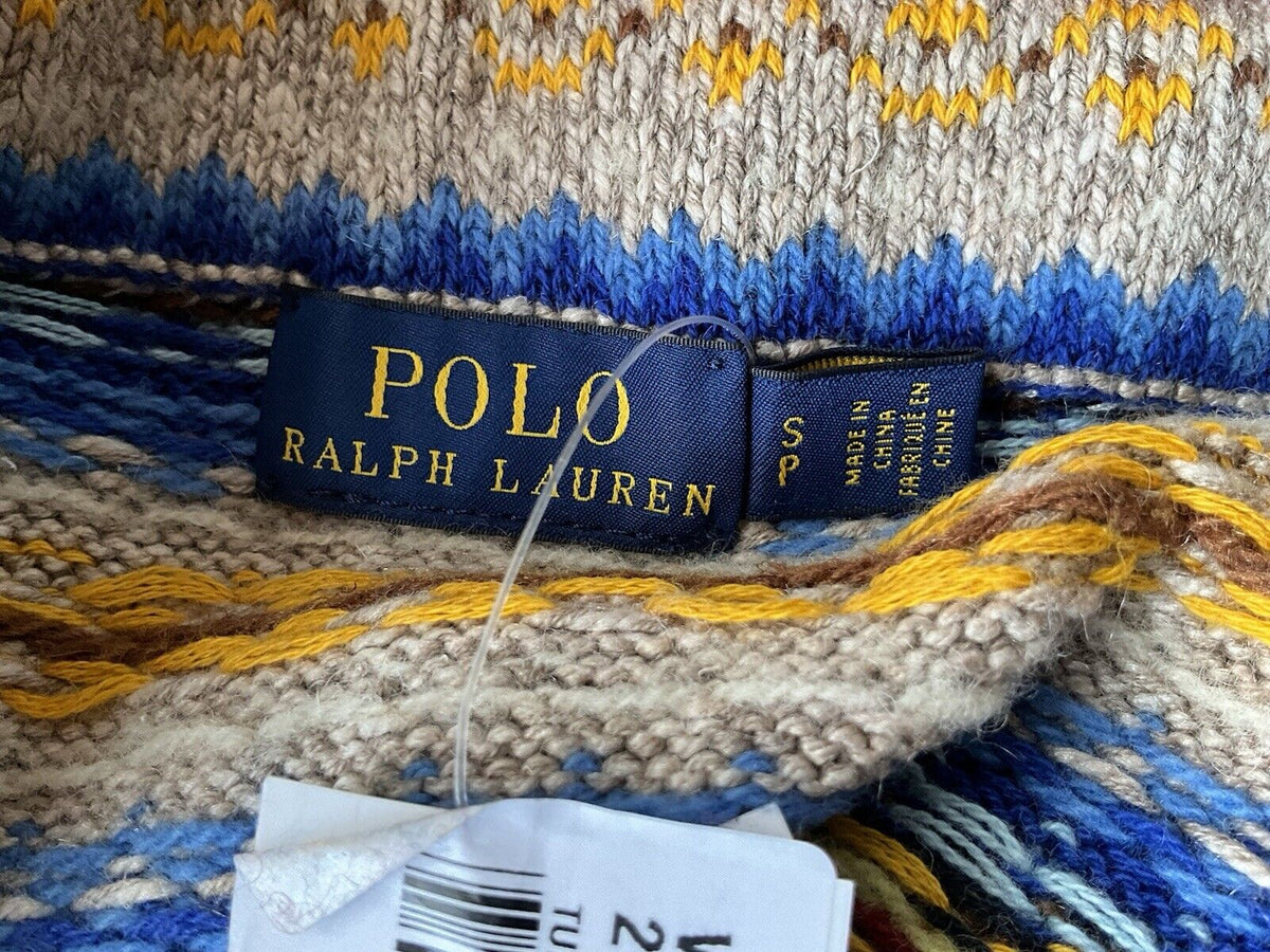 Ralph Lauren POLO Fair Isle Knit mini skirt Size S/P small ladies