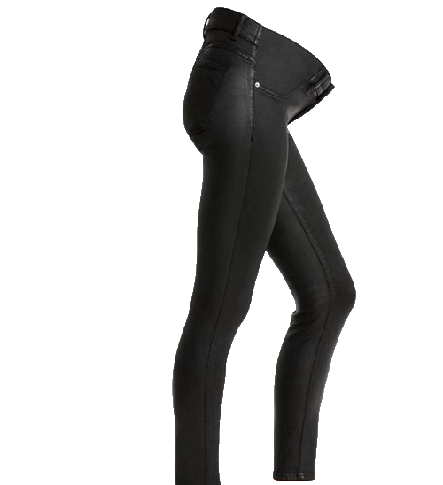 DL1961 Florence Ankle Maternity Jeans in Medina Waxed Black Size 25 ladies