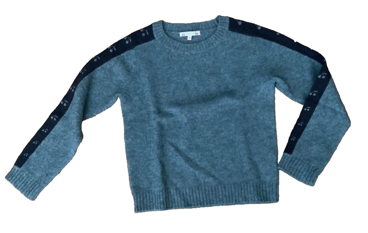 BONPOINT Girls’ Pure Wool and Yak cherry-motif pullover sweater SIZE 10 YEARS children