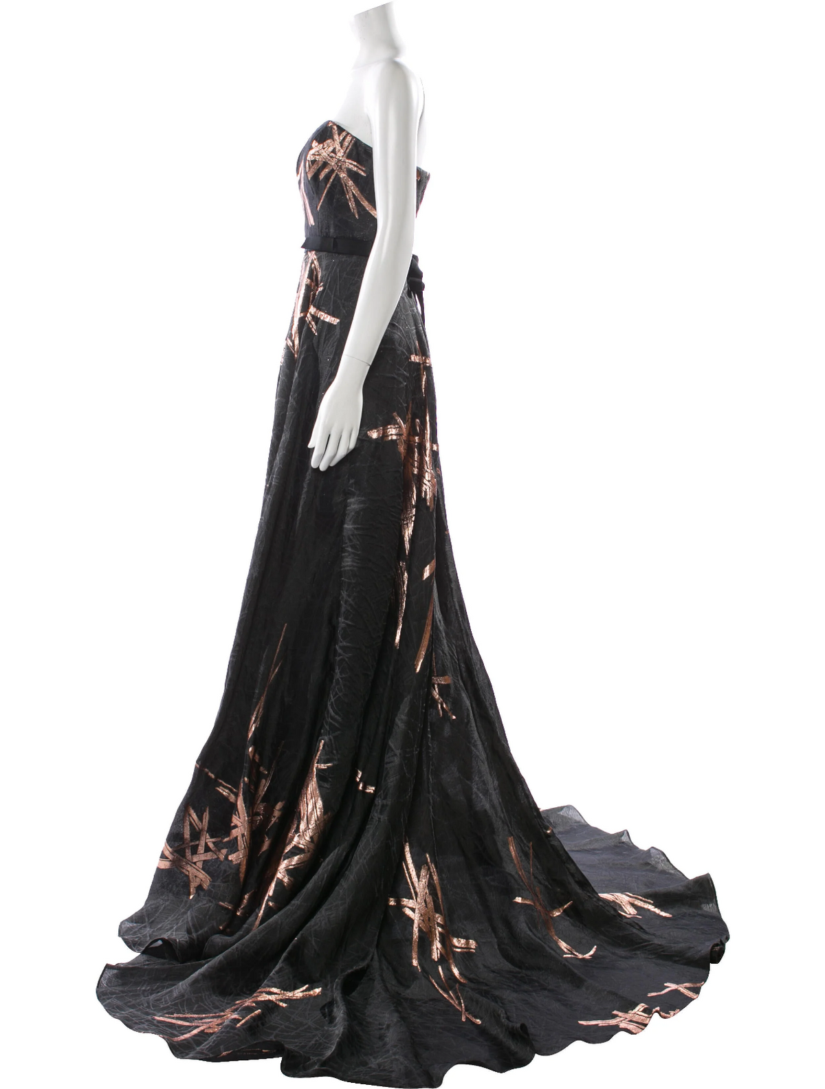 Carolina Herrera Red Carpet Black Strapless Gown Dress Size US 4 UK 8 Small ladies