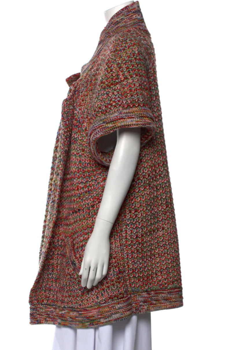 Chanel Runway Wool Tweed Knit Jacket / Coat / Cardigan Multiple colors F 46 US14 ladies