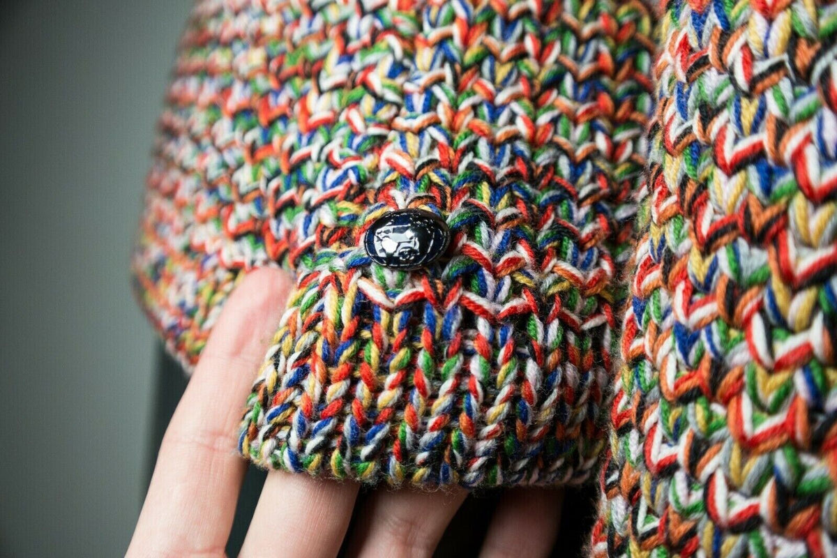 Chanel Runway Wool Tweed Knit Jacket / Coat / Cardigan Multiple colors F 46 US14 ladies