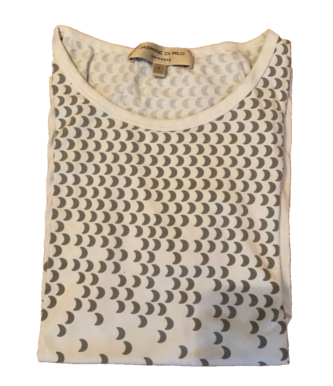 JASMINE DI MILO RUNAWAY COUTURE PRINTED TEE TOP T SHIRT SIZE L LARGE ladies