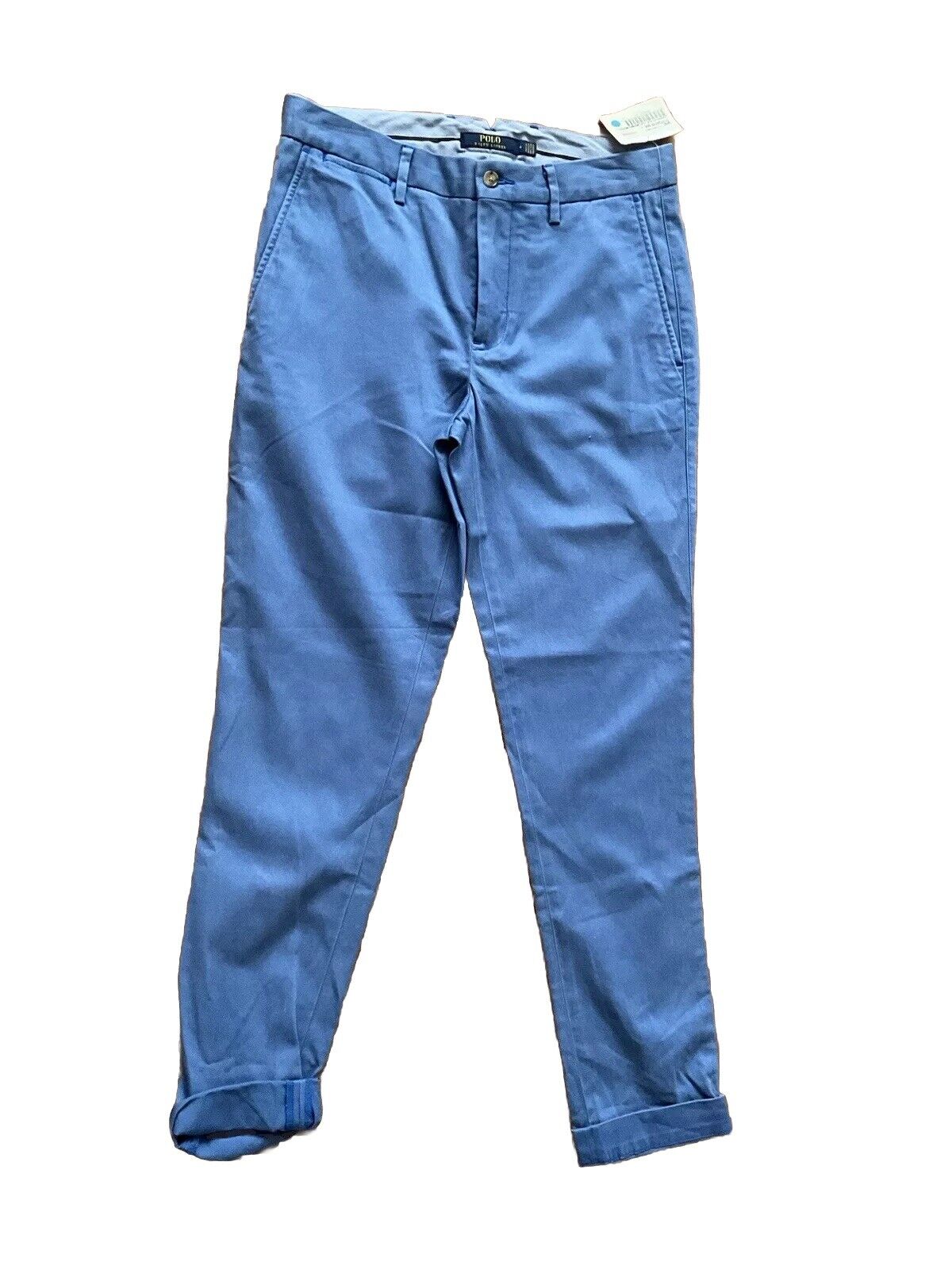 Ralph Lauren Polo Slim Fit Stretch Chino Blue Pants Trousers US 4 UK 8 S Small ladies