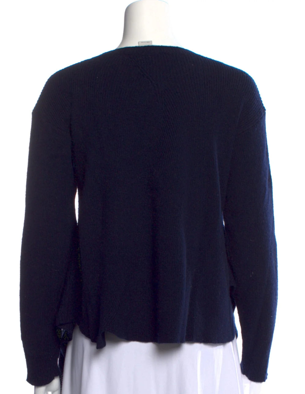 STELLA MCCARTNEY Asymmetric Knit Virgin Wool Pullover Jumper Sweater SZ I 38 XS ladies