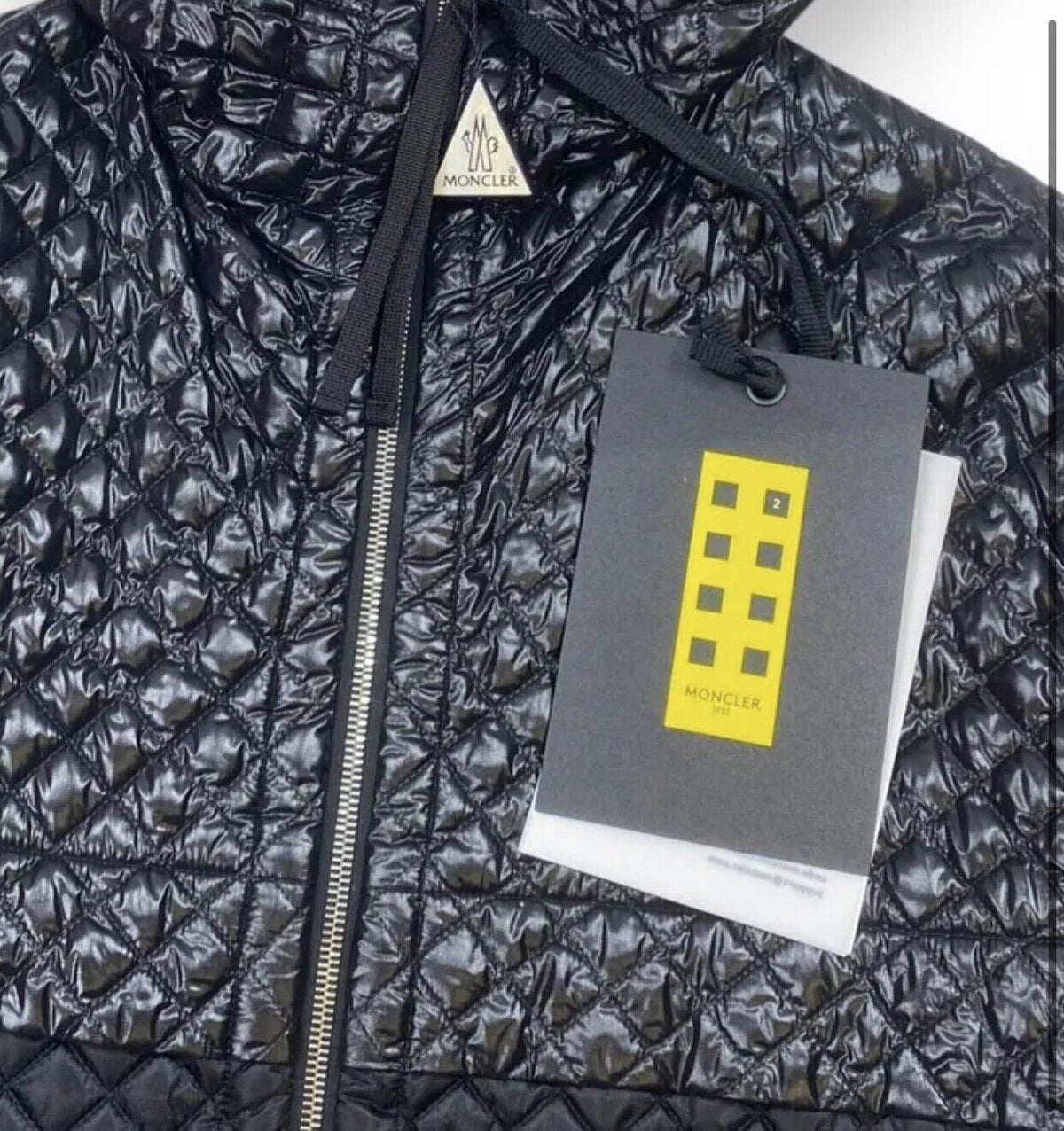 MONCLER GENIUS 1952 CITRINE JACKET NYLON DOWN FEATHERS JACKET - Black Size 2 M ladies