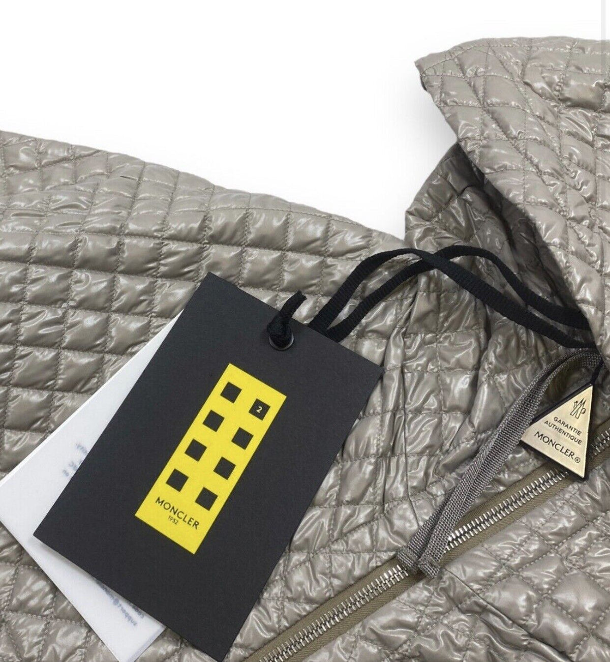 MONCLER GENIUS 1952 CITRINE JACKET NYLON DOWN FEATHERS JACKET - GREY Size 1 S