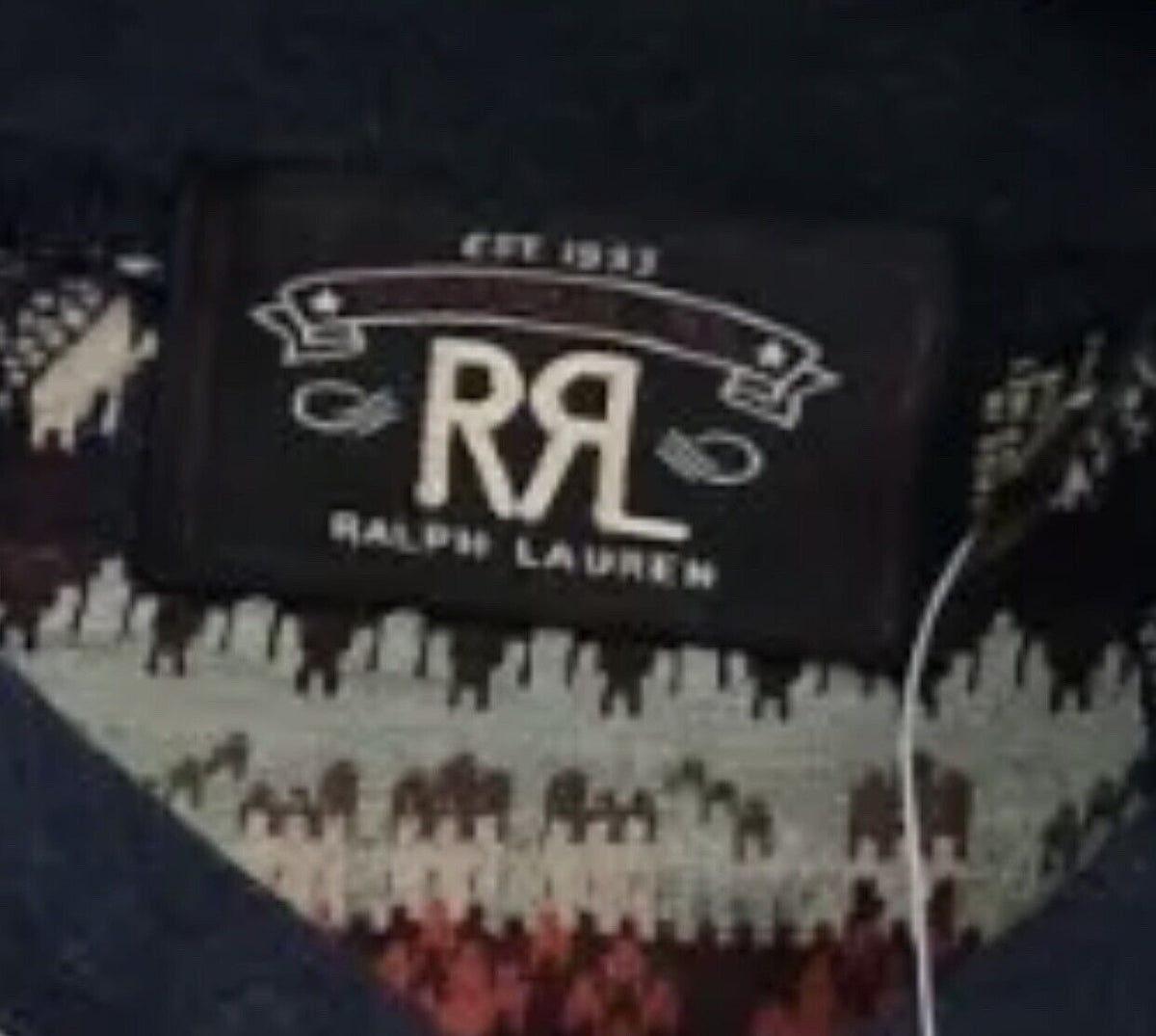 Ralph Lauren RRL Henley fair isle-print Knit maxi dress Size US 2 UK 6 XS ladies
