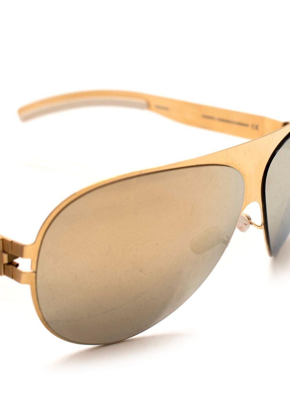 MYKITA x Bernhard Willhelm FRANZ 24K GOLD Limited Sunglasses Sex And The City ladies