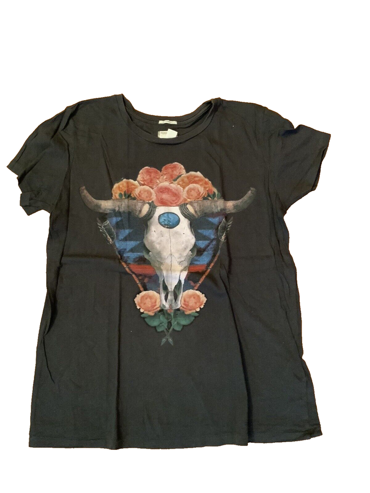 Denim & Supply By Ralph Lauren Black TomBoy Graphic T-Shirt Size M medium ladies