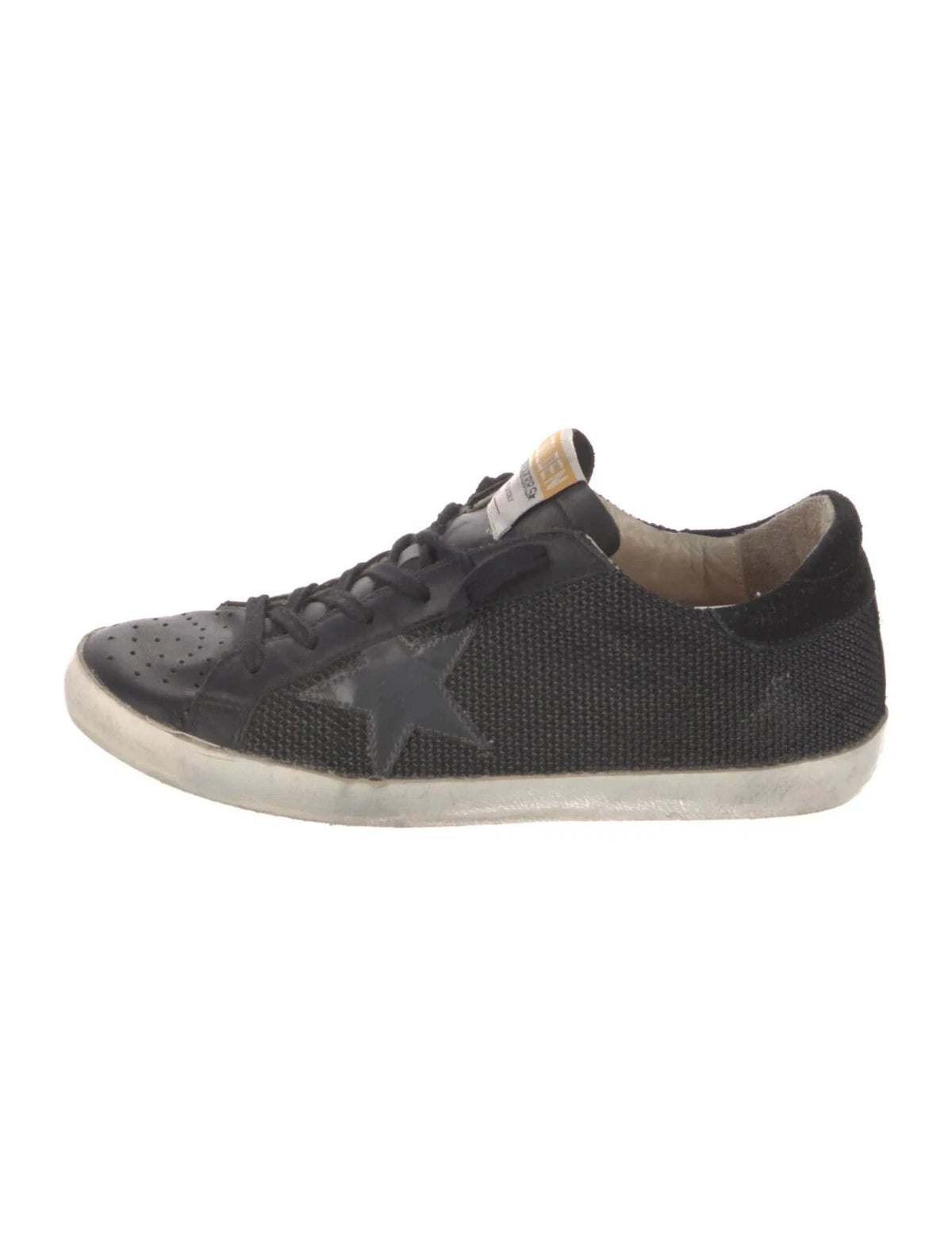 Golden Goose Distressed Off White Mesh SuperStar Sneakers Trainers Size 38 ladies