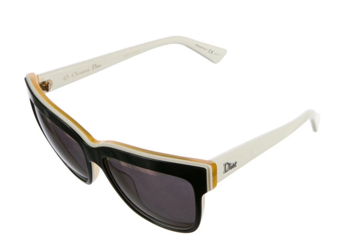 Christian Dior DiorGraphic Sunglasses Black White Pink ladies