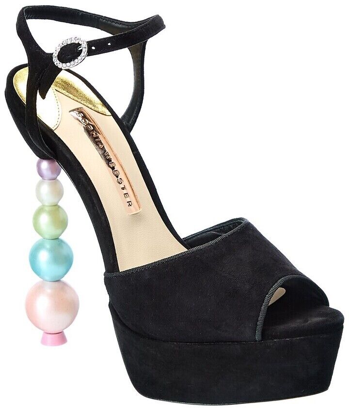 Sophia Webster Natalia Faux Pearl Heel Platform Sandals Shoes Size 39 UK 6 US 9 ladies