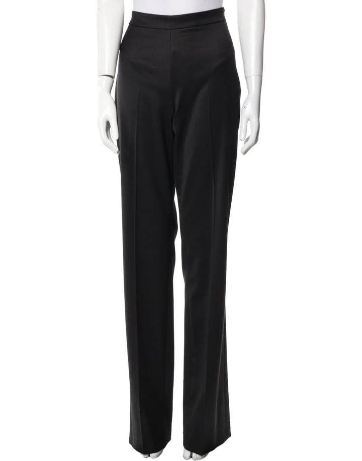 Amazing Oscar de la Renta wool high waisted wide leg pants trousers Size US 8 Large ladies