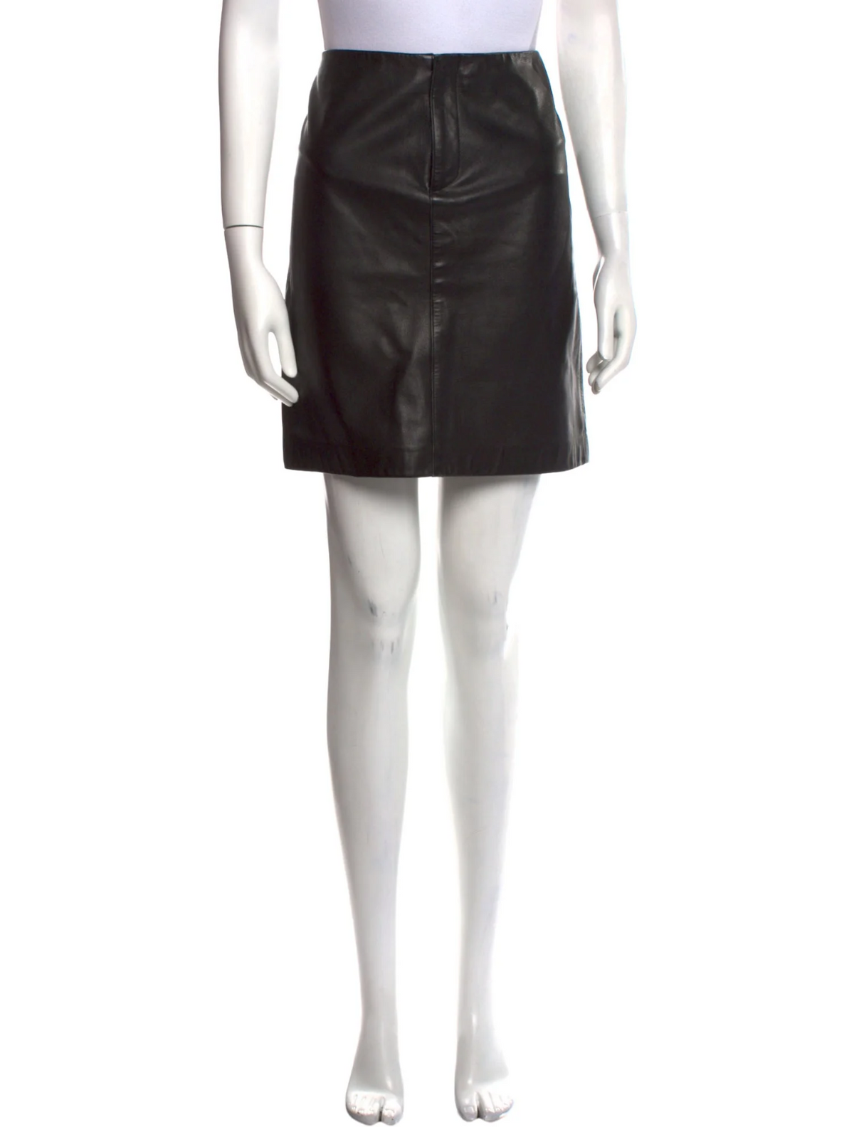 Ralph Lauren Sport Womens Leather Mini Skirt Black Size US 2 UK 6 XS ladies