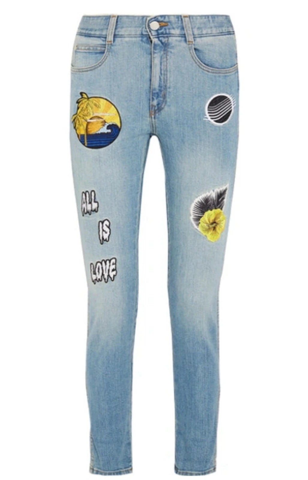 Stella McCartney Embroidered Blue Jeans Denim Size 26 ladies