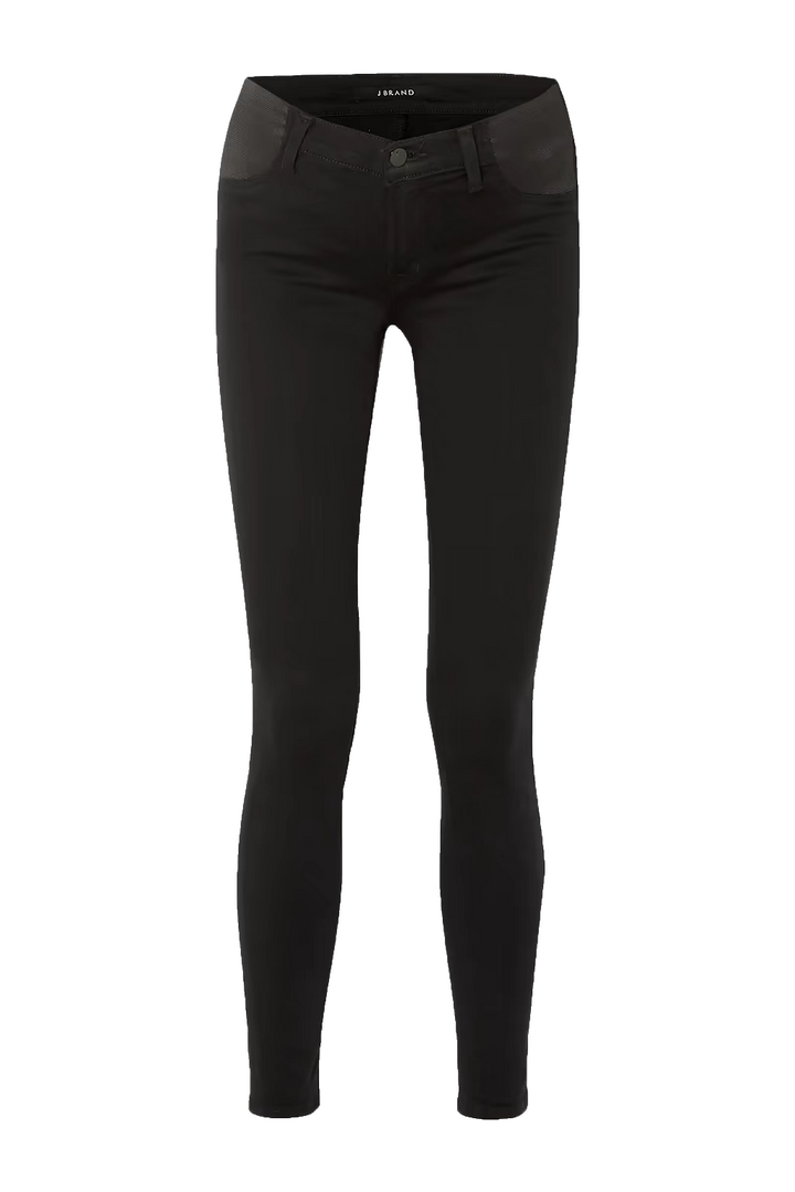 J BRAND $211 MAMA J 3401 SUPER SKINNY MATERNITY JEANS in Black Size 25 ladies