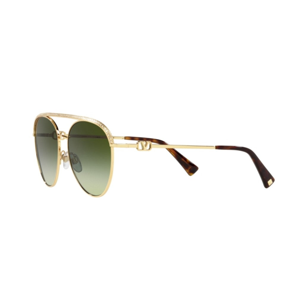 Valentino VA 2048 - 30028E Gold Sunglasses Ladies