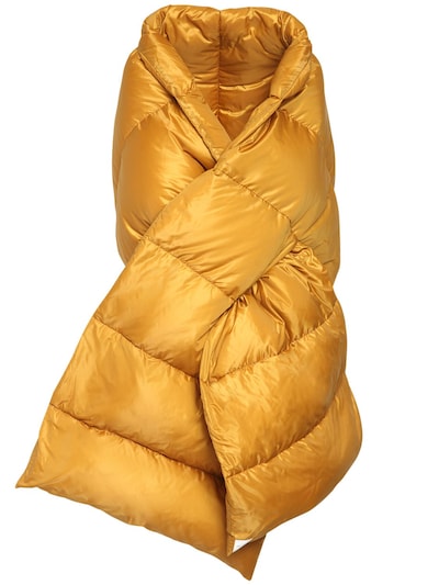 Max Mara The Cube Seisca oversized quilted shell down maxi scarf ladies