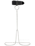 ALESSANDRA RICH Leather Crystal-Embellished Body Chain ladies