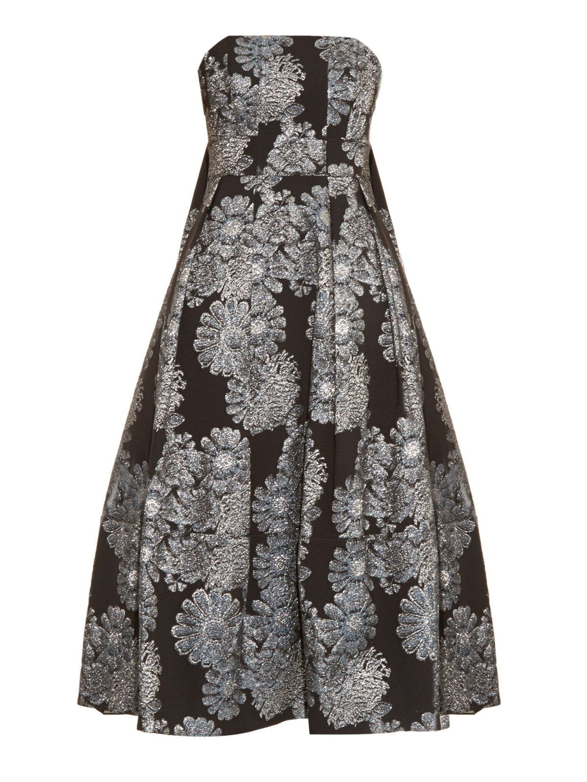ERDEM RUNAWAY Alina Metallic-Jacquard Strapless Dress LADIES