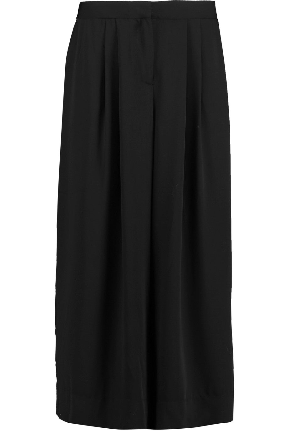 ZIMMERMANN Black Tuck crepe culottes pants trousers Ladies