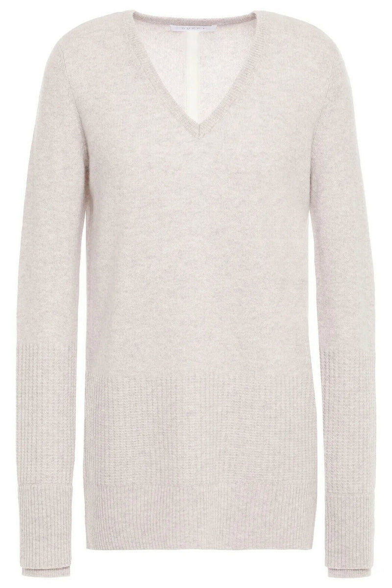 V Neck Duffy Jumpers Duffy Pure Cashmere Cropped V Neck - Main Image