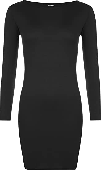 JOSEPH Women's Black Bodycon Long Sleeves Dress ladies