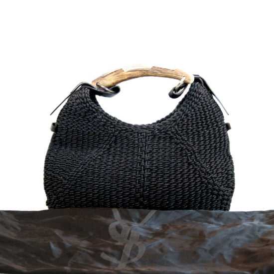Yves Saint Laurent Yves Saint Laurent Mombasa Horn Bag - Black Handle Bags,  Handbags - YVE26530