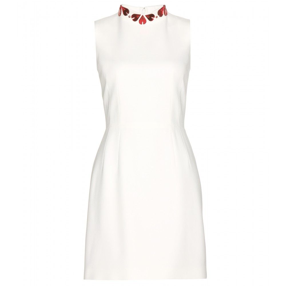 Alexander McQueen White Sleeveless Heart-Embellished Dress Ladies –  Afashionistastore