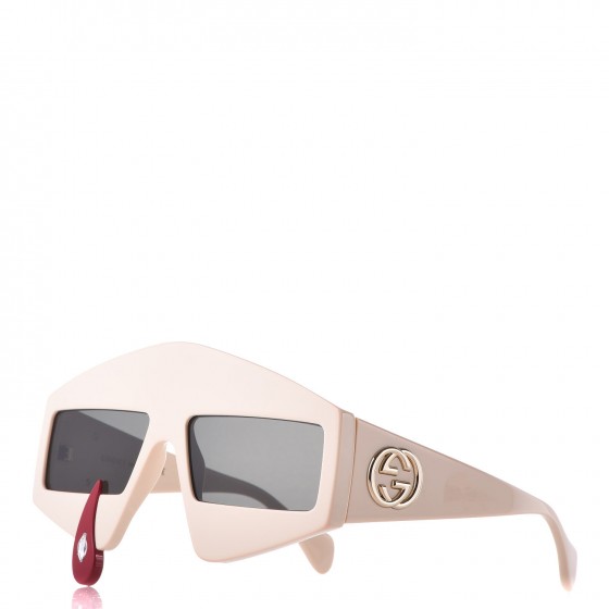 GUCCI Acetate Crystal Hollywood Forever Tear Drop Sunglasses
