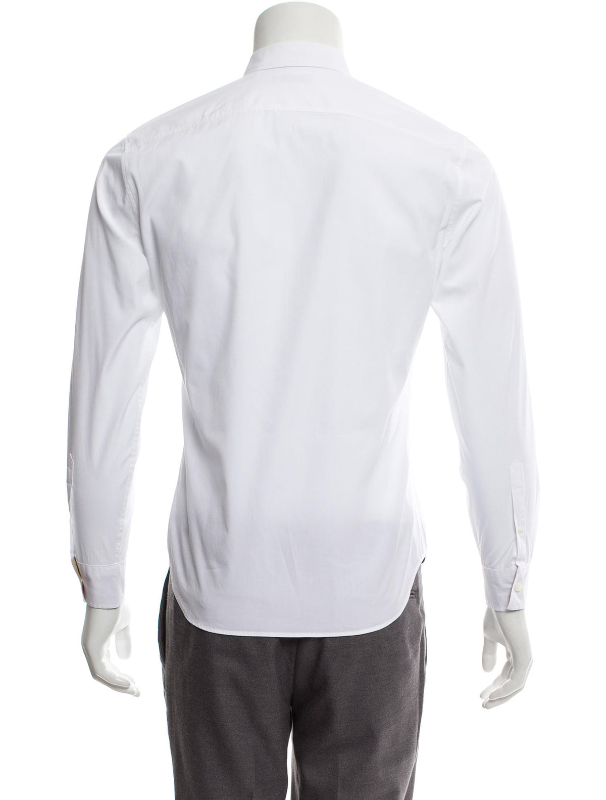 BURBERRY BRIT LONG SLEEVE BUTTON-UP WHITE SHIRT SIZE M MEDIUM Men