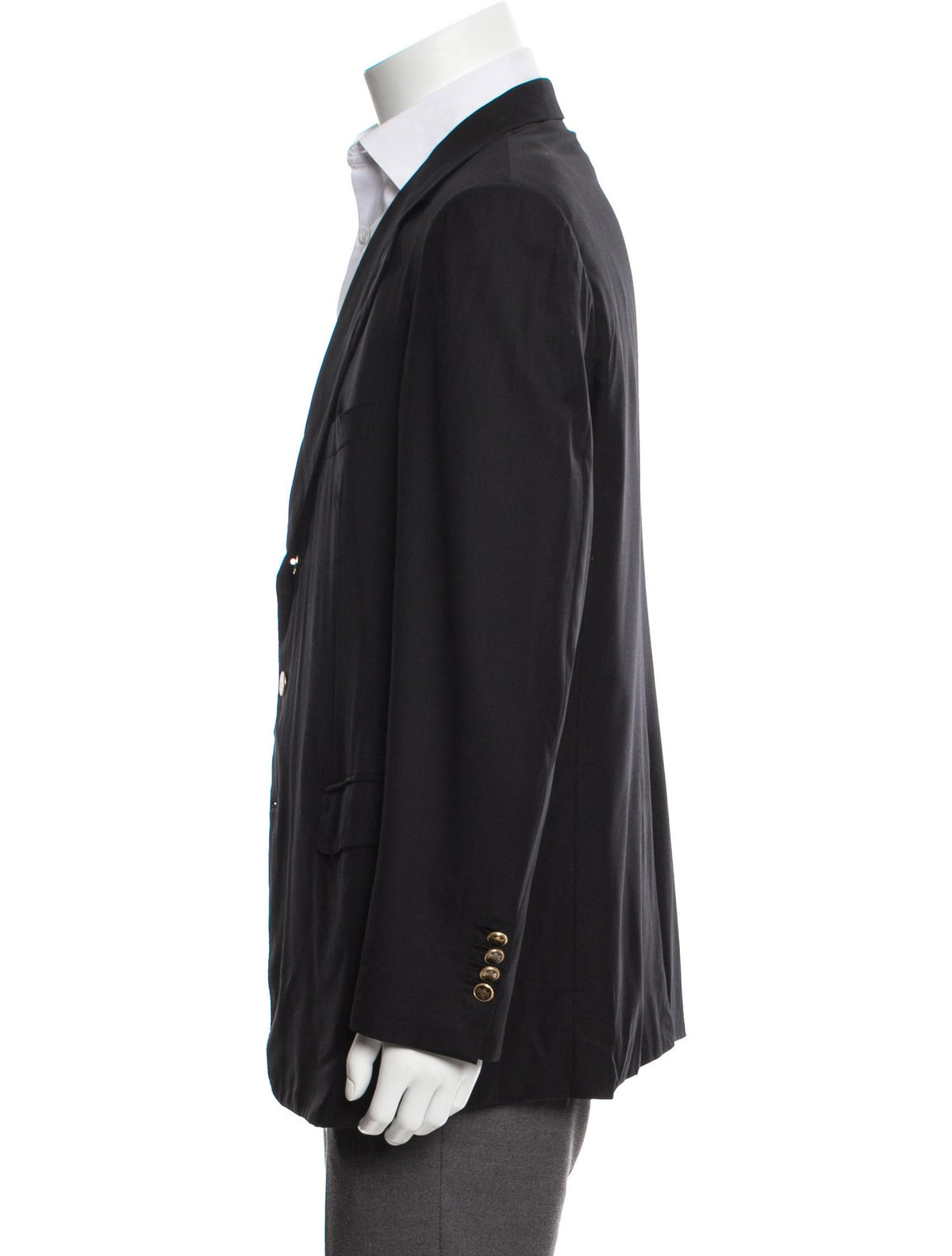 Façonnable WOOL BLACK SUIT BLAZER JACKET MEN