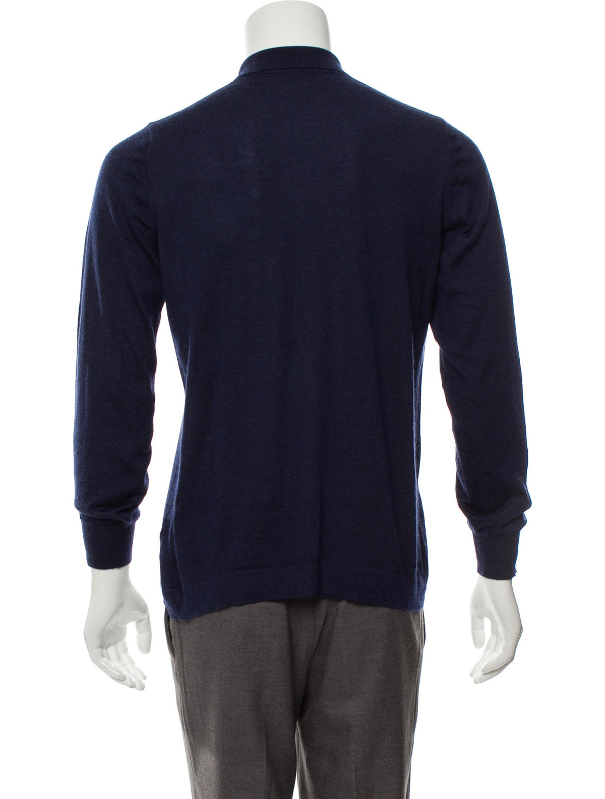 Ralph Lauren CASHMERE MERINO WOOL SIL KNIT COLLAR SWEATER JUMPER M MEDIUM Men