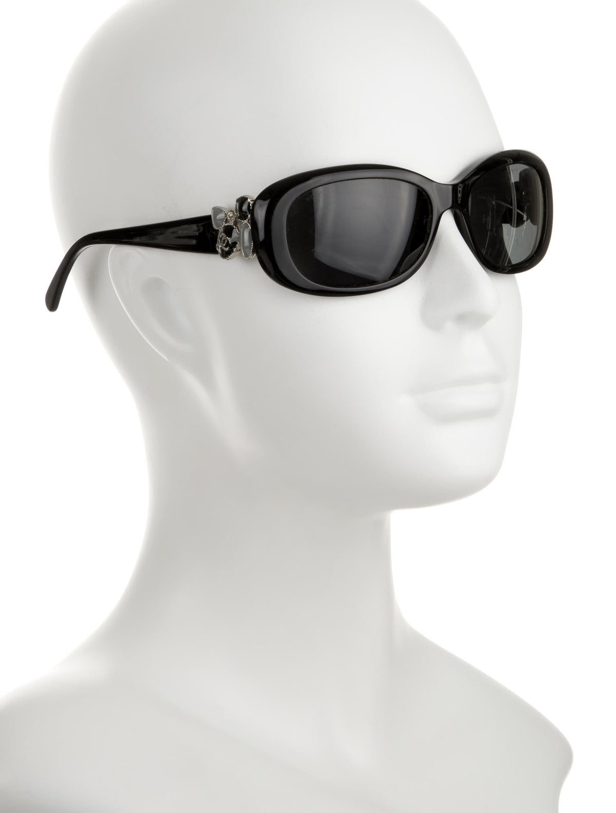 Chanel 5181-B Black Rectangle Gripoix CC Women Sunglasses ladies