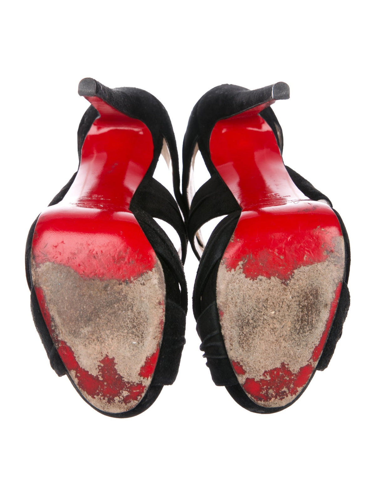 Christian Louboutin Bandra Suede Sandals Shoes 36 US 6 UK 3 ladies