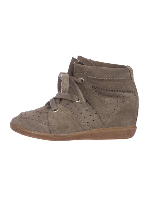ISABEL MARANT Bobby Suede Wedge Sneakers Trainers Shoes Ladies