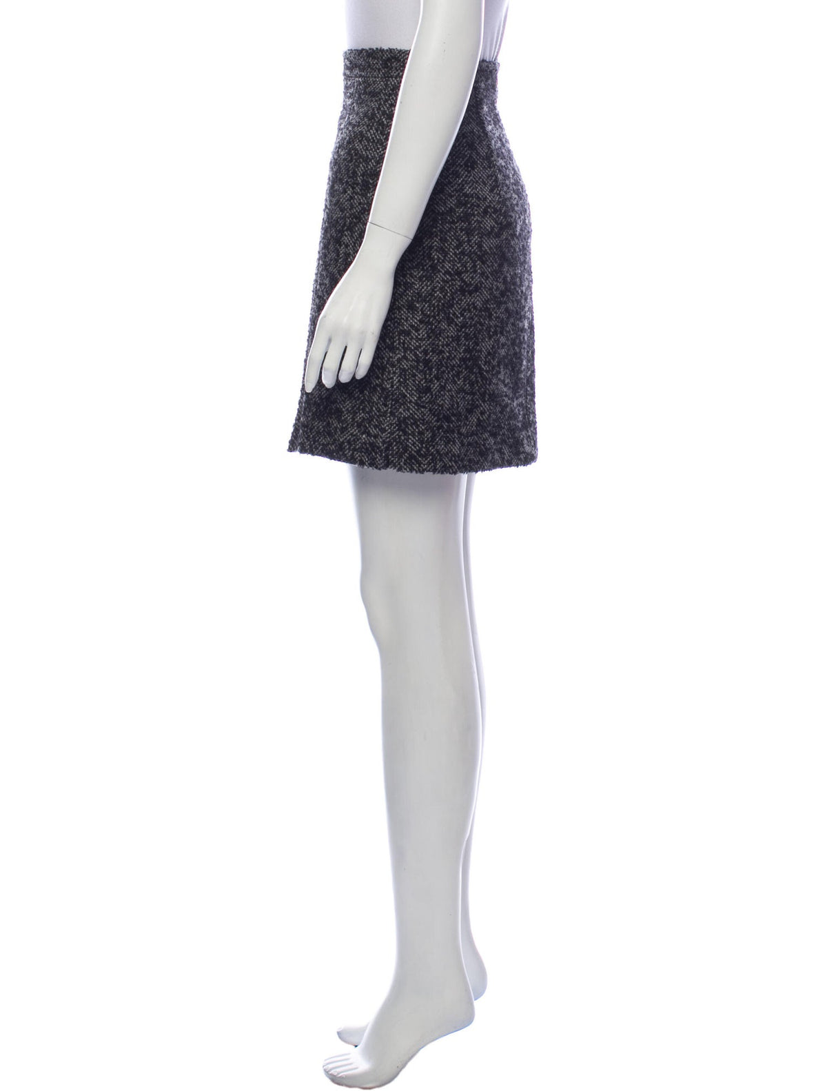 MICHAEL KORS Virgin Wool Tweed Mini Skirt Size US 2 ladies