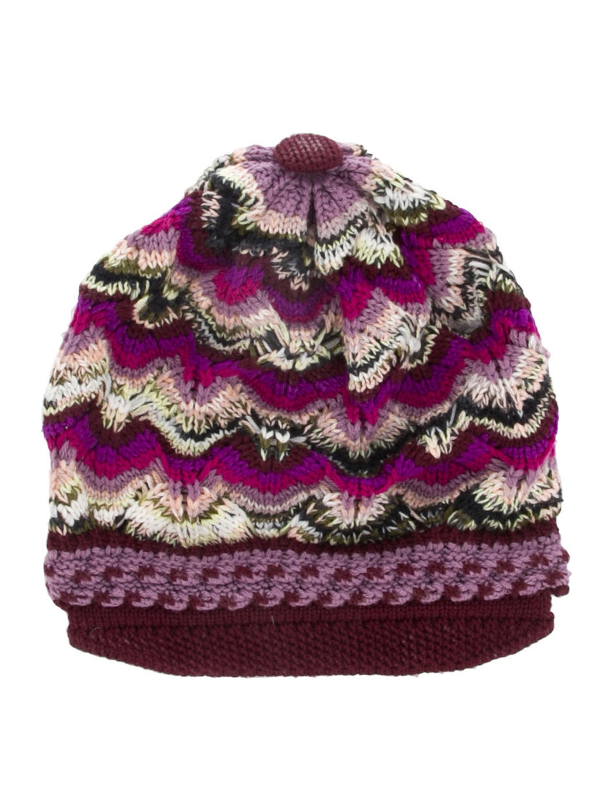 MISSONI Wool Beanie Knit Hat ladies