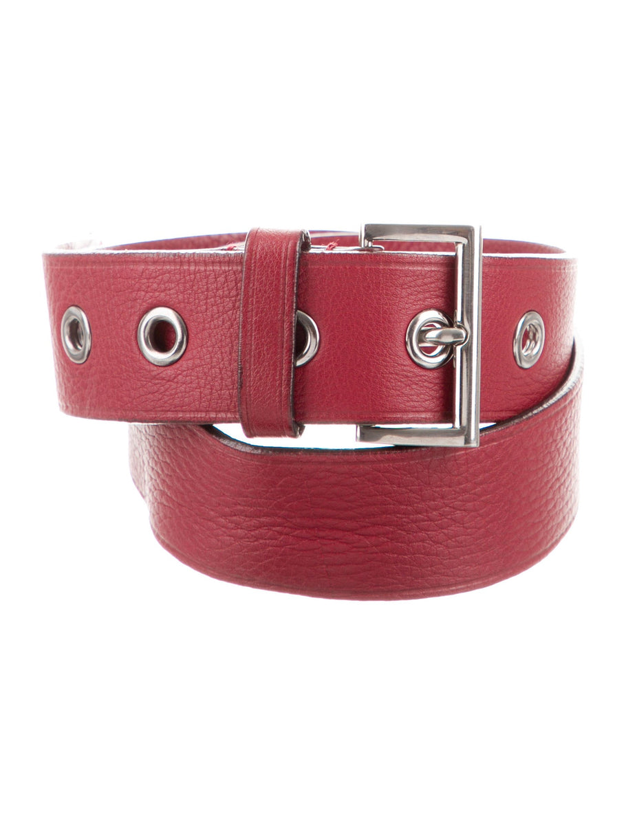 Prada women’s suede belt SZ 85/34 Red/Orange Prada women main image 3