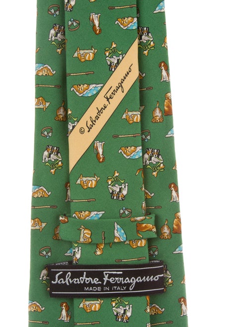 Salvatore Ferragamo Silk Printed Tie men