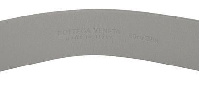 Bottega Veneta Triangle silver leather belt Ladies
