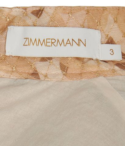 ZIMMERMANN Metallic Tempo Embellished Floral-print Linen And Silk-blend Gown 3 l large ladies