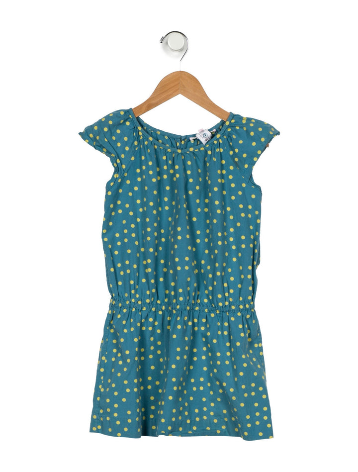 BONPOINT Girls' Polka Dot Short Sleeve Dress Size 4 years children